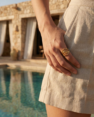 Unika Ring 18K Guldbelagt