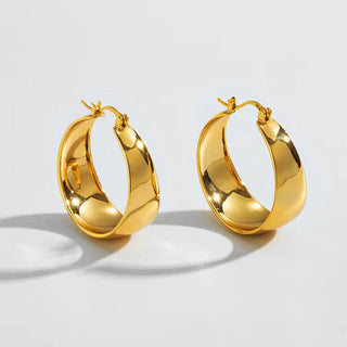 Classic Gold Hoops 18K Guldbelagt