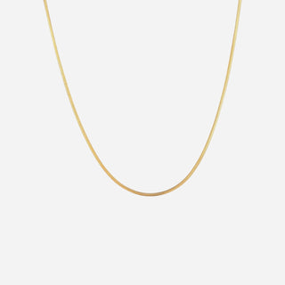 Rund Slange Choker 18K Guldbelagt 2mm