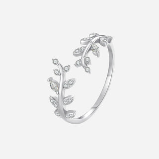 Zirkonia Leaf Ring