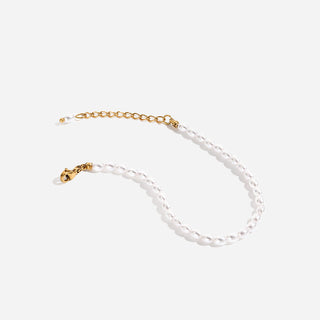 Minimalist Perle Armbånd 4mm 18K Guldbelagt