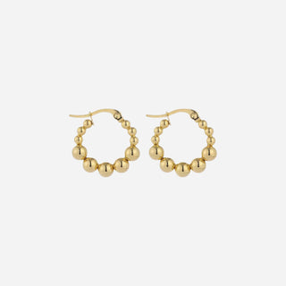 Classic Circle Ball Hoops 18K Guldbelagt