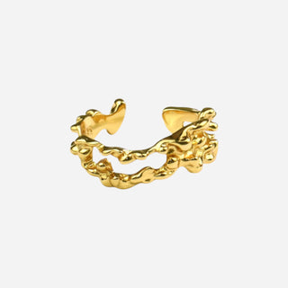 Coffee Ring 18K Guldbelagt