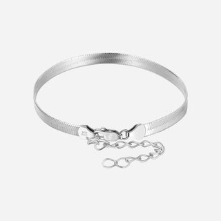 Slange Armbånd Rhodineret 5mm