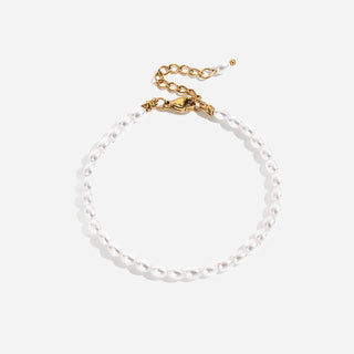 Minimalist Perle Armbånd 4mm 18K Guldbelagt