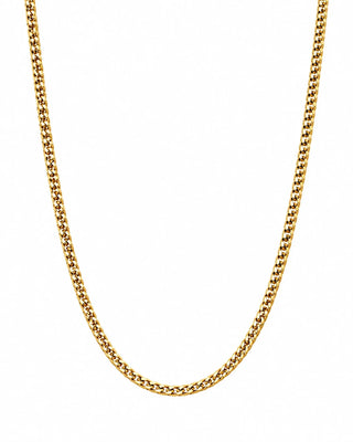 Sirocco Cuban Necklace 1.5mm 18K Guldbelagt