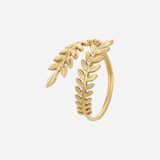 Golden Leaf Ring 18K Guldbelagt