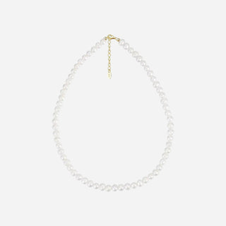 Ferskvandsperle Halskæde 18K Guldbelagt