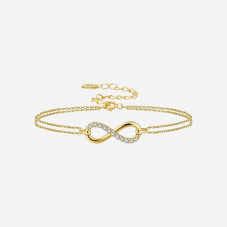 Zirkonia Infinity Armbånd 18K Guldbelagt