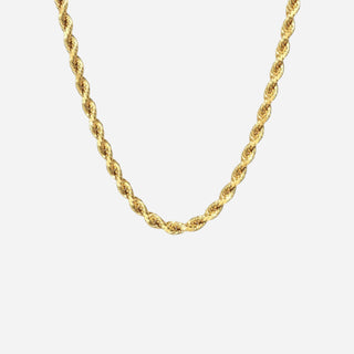 Rope Choker 18K Guldbelagt 4mm