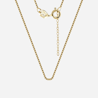 Box Chain Halskæde 18K Guldbelagt 1.5mm