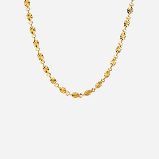 Sunburst Choker 18K Guldbelagt 4mm