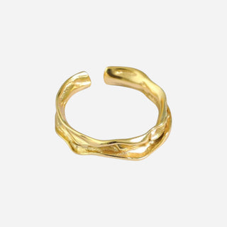 Small Melted Ring 18K Guldbelagt