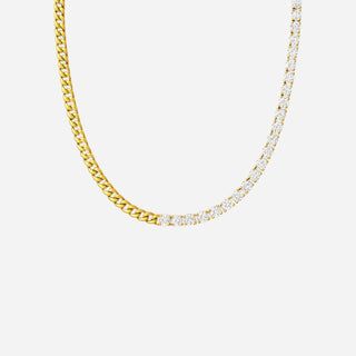 Panzer Tennis Halskæde 18K Guldbelagt 3mm