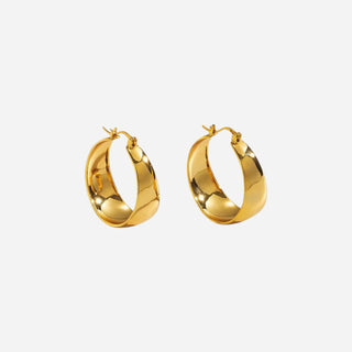Classic Gold Hoops 18K Guldbelagt