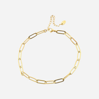 Paperclip Armbånd 18K Guldbelagt 4mm