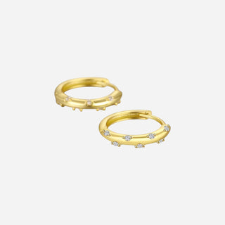 Small Huggie Hoops 18K Guldbelagt
