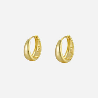Small Minimalist Hoops 18K Guldbelagt