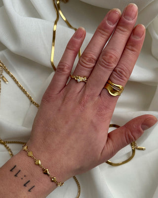 Love Chain Armbånd 18K Guldbelagt 4mm