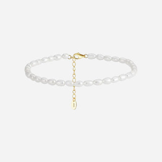 Ferskvandsperle Armbånd 18K Guldbelagt