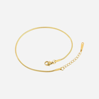 Rund Slange Armbånd 18K Guldbelagt 1.5mm