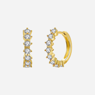 Mini Zirkonia Chic Hoops 18K Guldbelagt