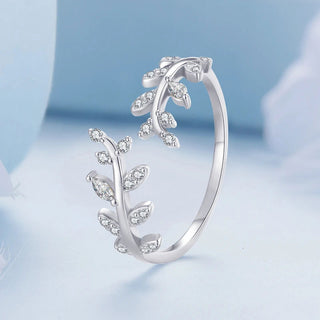 Zirkonia Leaf Ring