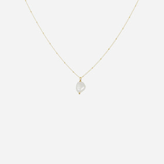 Barok Ferskvandsperle Halskæde 18K Guldbelagt