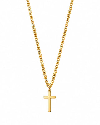 Bora Cross Necklace 18K Guldbelagt