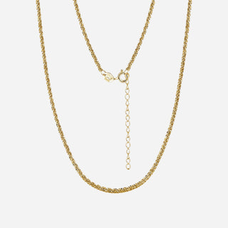 Beach Halskæde 18K Guldbelagt 2mm