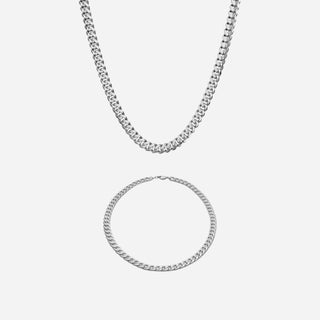 Panzer Choker + Armbånd Gavesæt 4mm