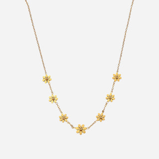 Marguerit Halskæde 18K Guldbelagt