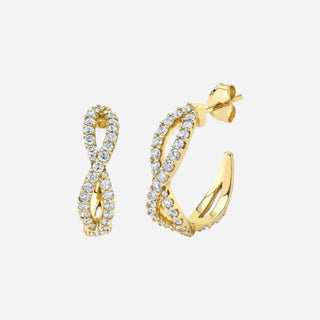 Sparkle Zirkonia Hoops 18K Guldbelagt