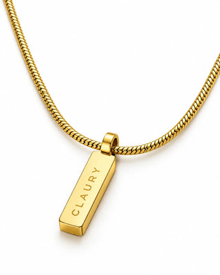 Mistral Tag Necklace 18K Guldbelagt