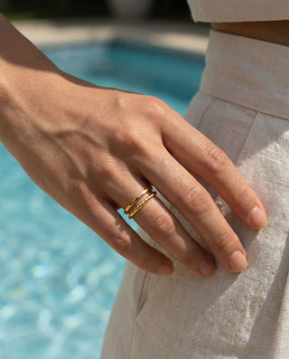 Layer Ring 18K Guldbelagt