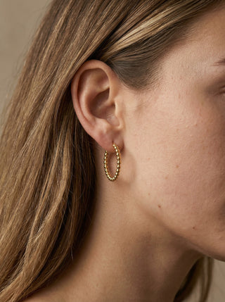 Ball Hoops 18K Guldbelagt