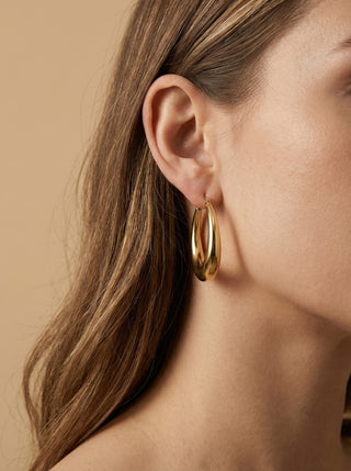Chunky Hoops 18K Guldbelagt