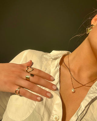 Barok Ferskvandsperle Halskæde 18K Guldbelagt