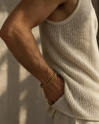 Sirocco Cuban Bracelet 18K Guldbelagt