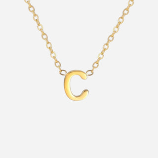 Bogstav Halskæde 18K Guldbelagt