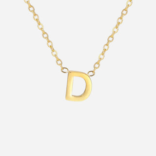 Bogstav Halskæde 18K Guldbelagt