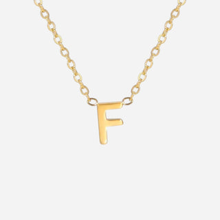 Bogstav Halskæde 18K Guldbelagt
