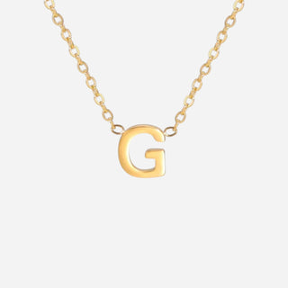 Bogstav Halskæde 18K Guldbelagt