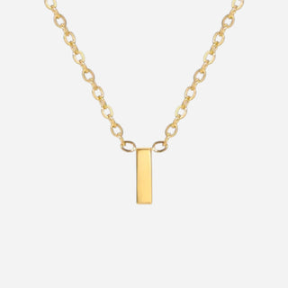 Bogstav Halskæde 18K Guldbelagt