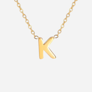 Bogstav Halskæde 18K Guldbelagt