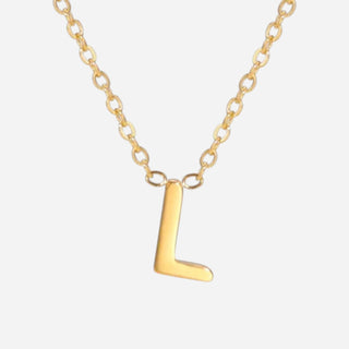 Bogstav Halskæde 18K Guldbelagt