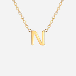 Bogstav Halskæde 18K Guldbelagt