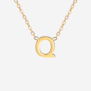 Bogstav Halskæde 18K Guldbelagt