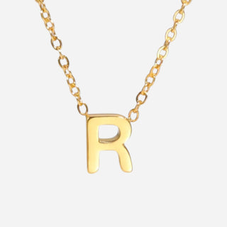 Bogstav Halskæde 18K Guldbelagt