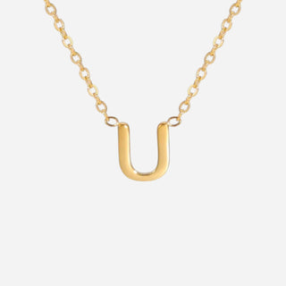 Bogstav Halskæde 18K Guldbelagt